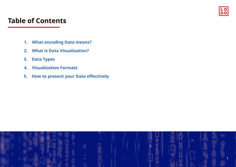 Free booklet data visualization template