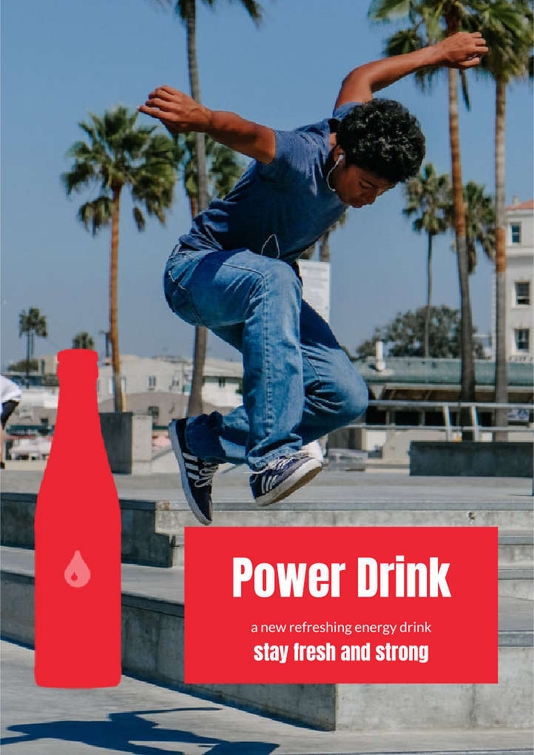 Free booklet energy drink template