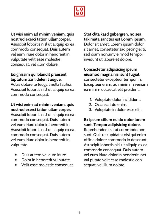 Free booklet fitness template