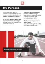 Free booklet fitness template