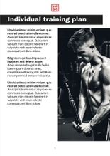Free booklet fitness template