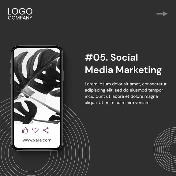 Free carousel digital marketers template