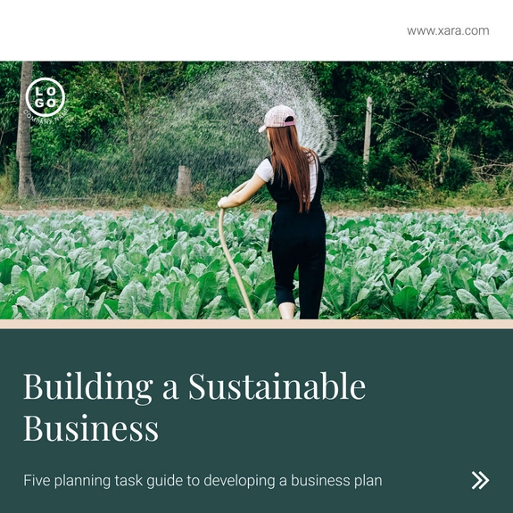 Free karussell sustainable business template