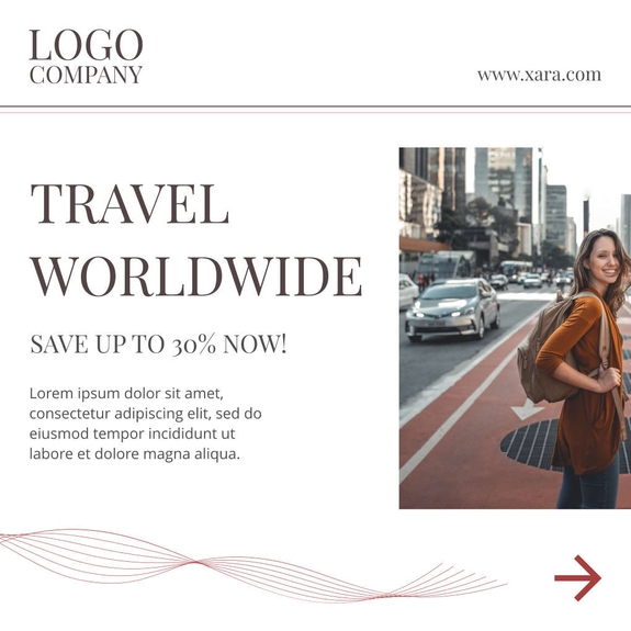 Free carousel travel template