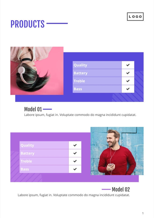 Free catalog audio template