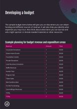 Free catalog event planner template