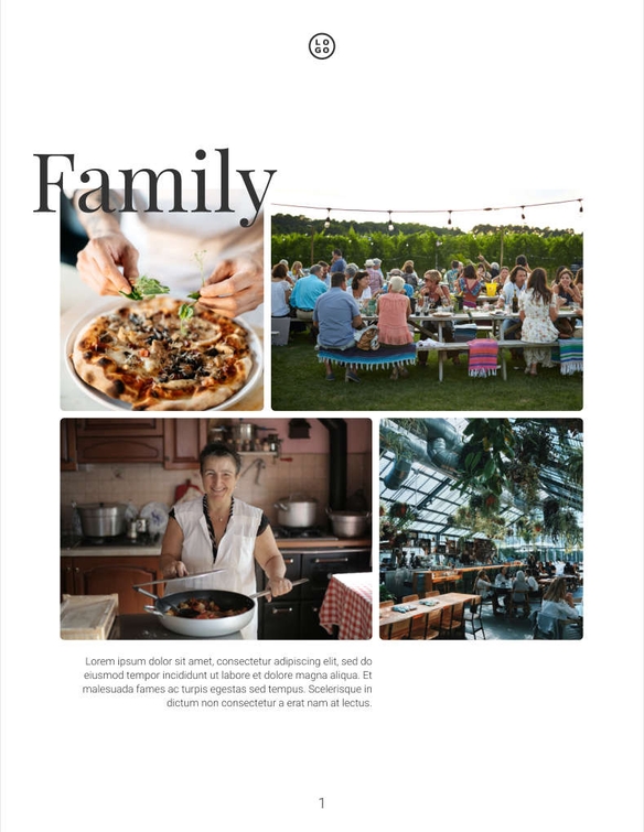 Free catalog food menu template