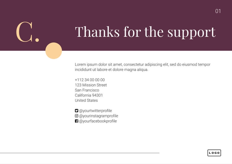Free catalog product template