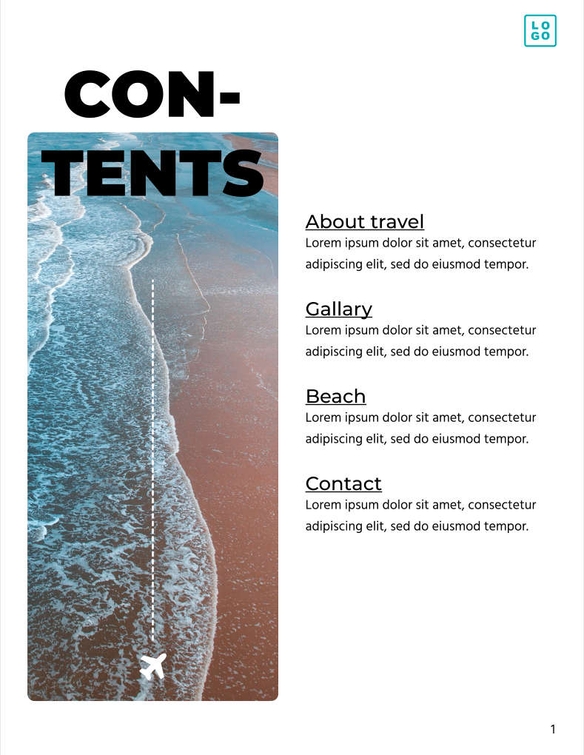 Free catalog travel template