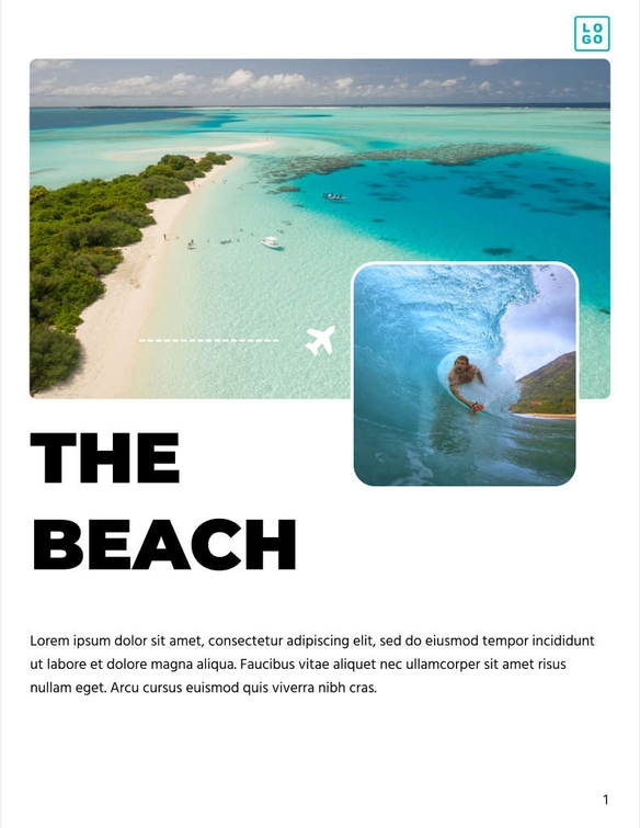 Free catalog travel template