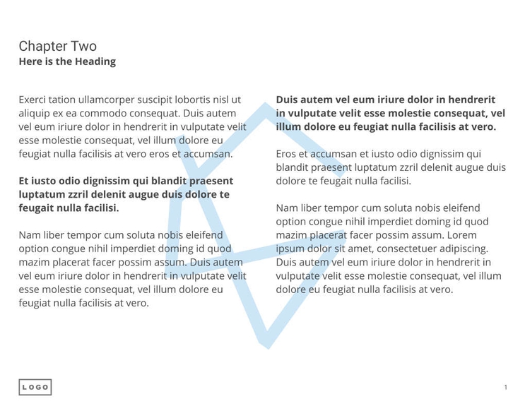 Free e-books basic template
