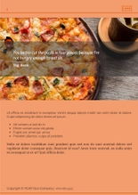 Free e-books food delivery service template
