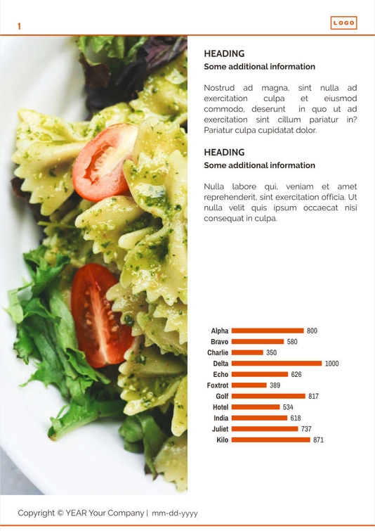 Free e-books food delivery service template