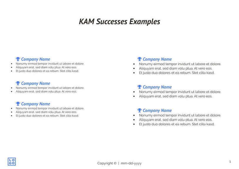Free e-books key account management template