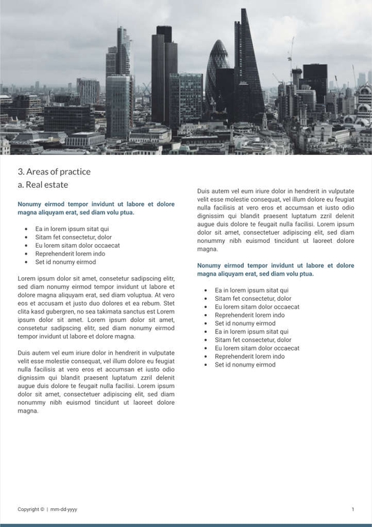 Free e-books law firm template