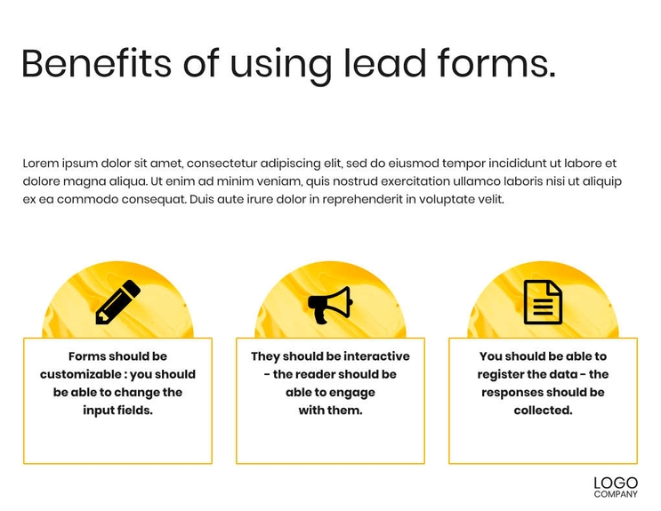 Free e-books lead generation template