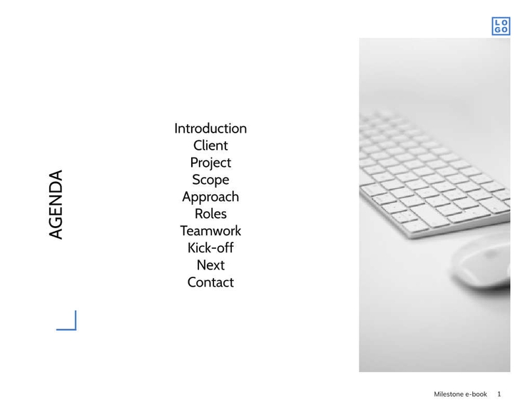 Free e-books milestone template