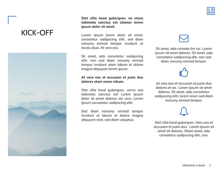 Free e-books milestone template