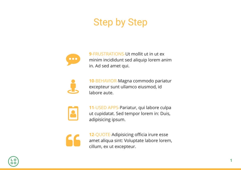 Free e-books user persona template