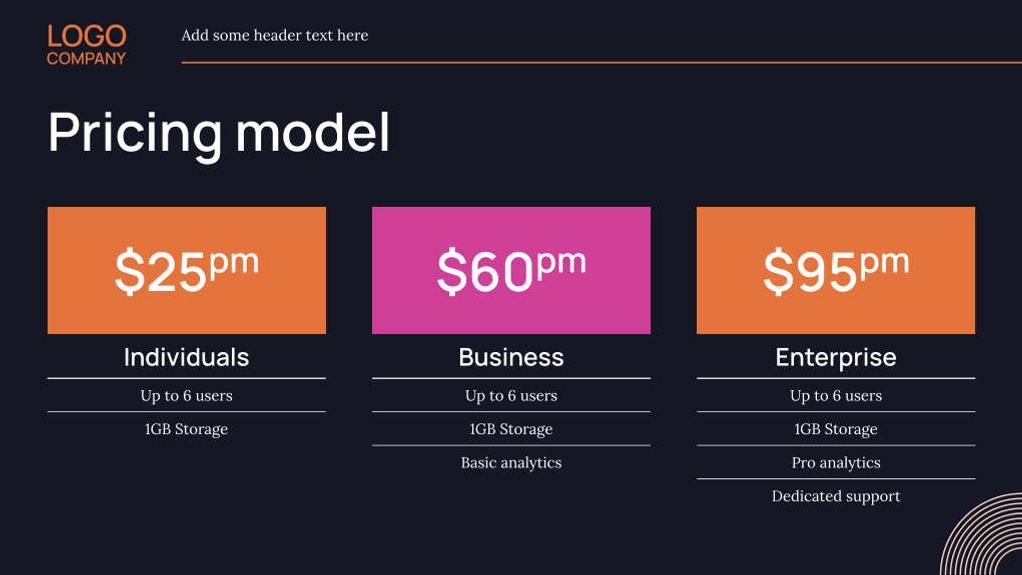 Free präsentationen agency pitch deck template