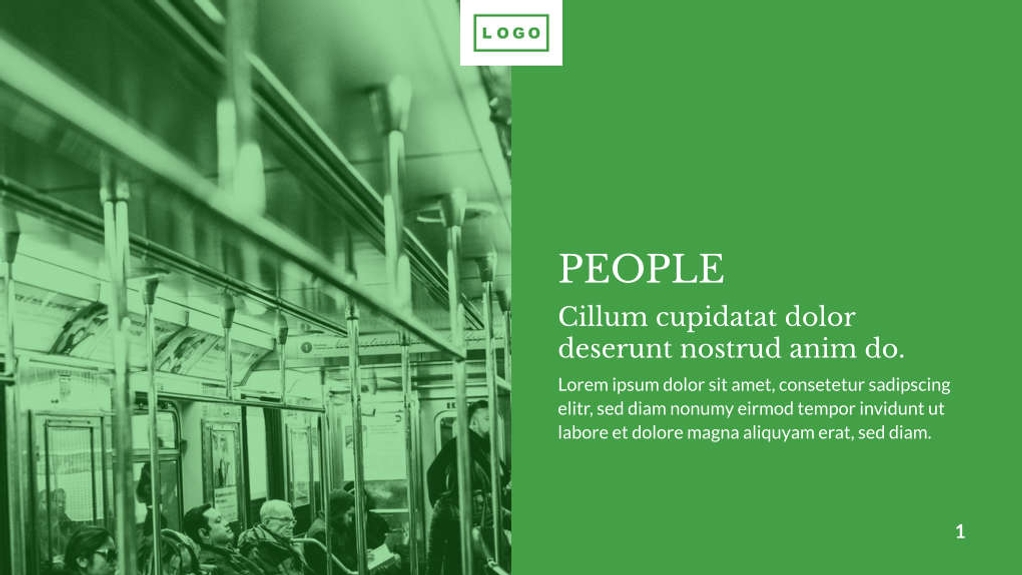 Free presentation annual report template