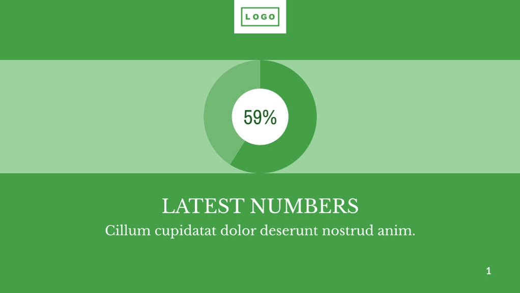 Free presentation annual report template