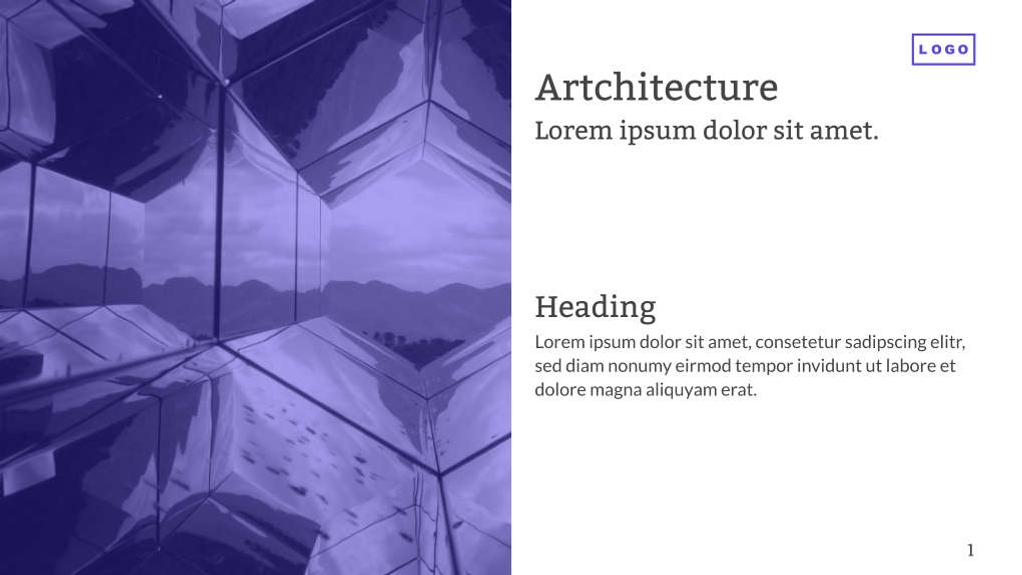 Free presentation architecture template