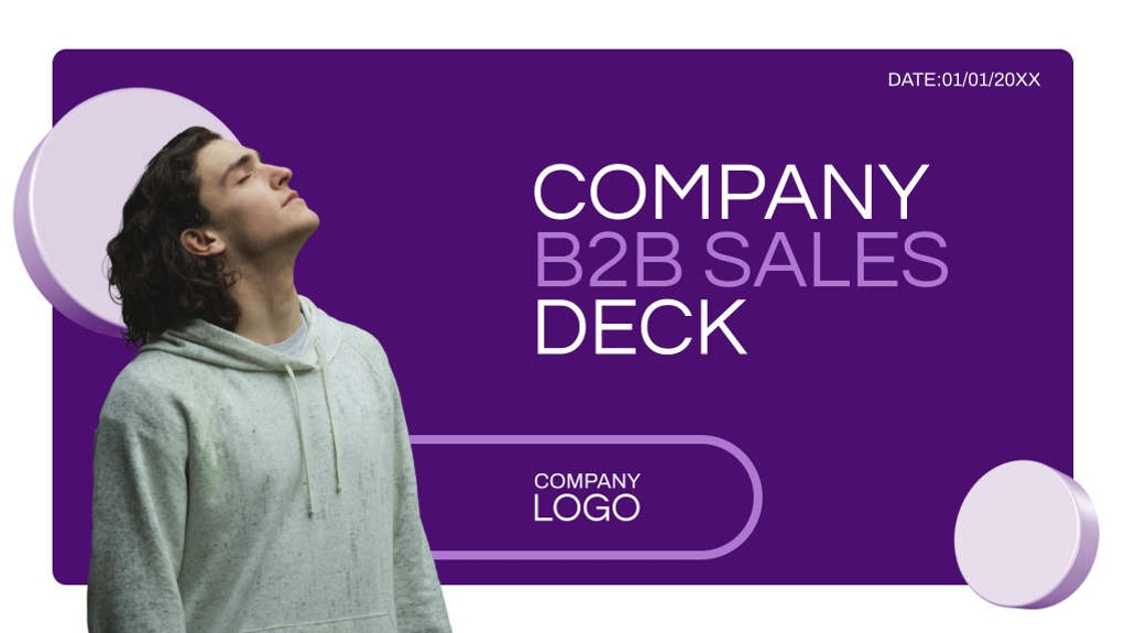 Free präsentationen b2b sales deck template