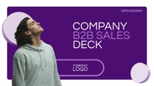 Free präsentationen b2b sales deck template