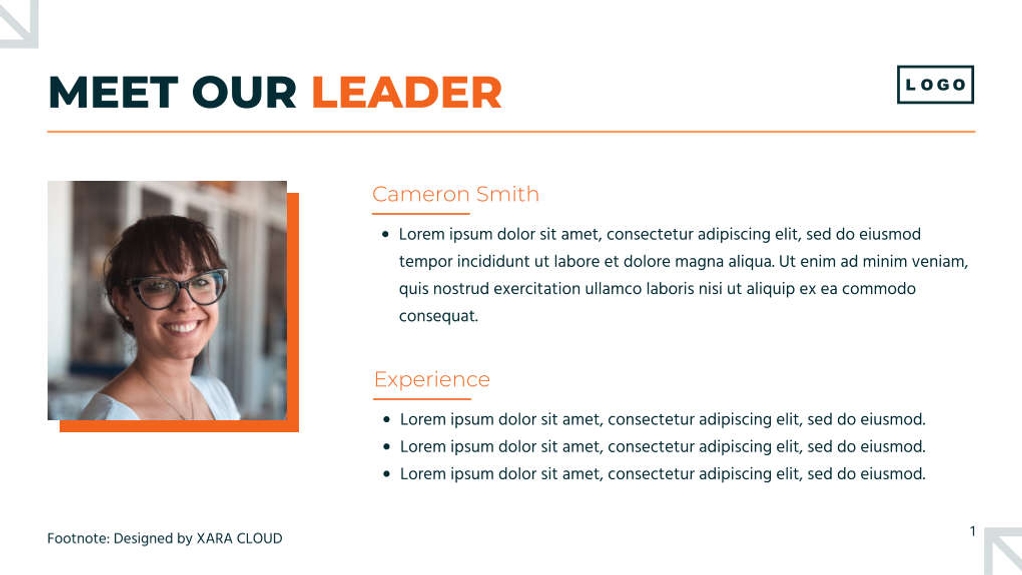 Free presentation bold business template