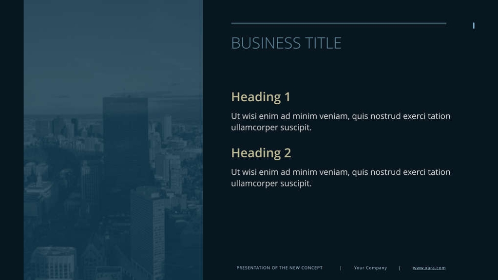 Free presentation business template