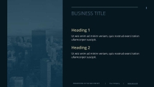 Free presentation business template