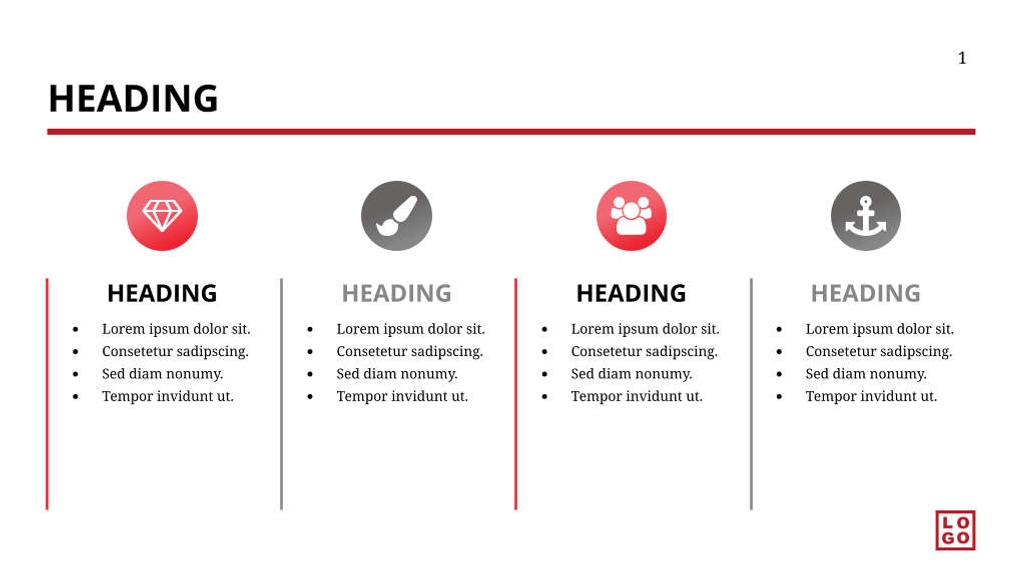 Free presentation business model template