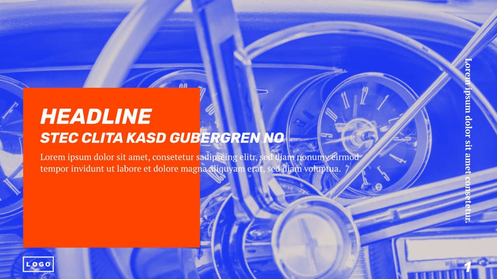 Free presentation car template