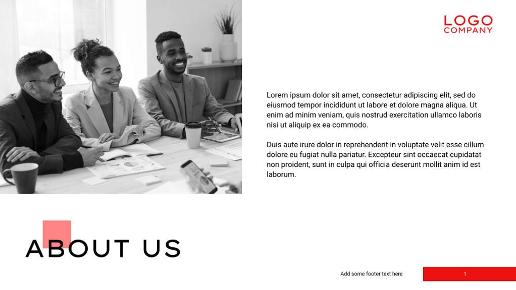 Free präsentationen company profile template