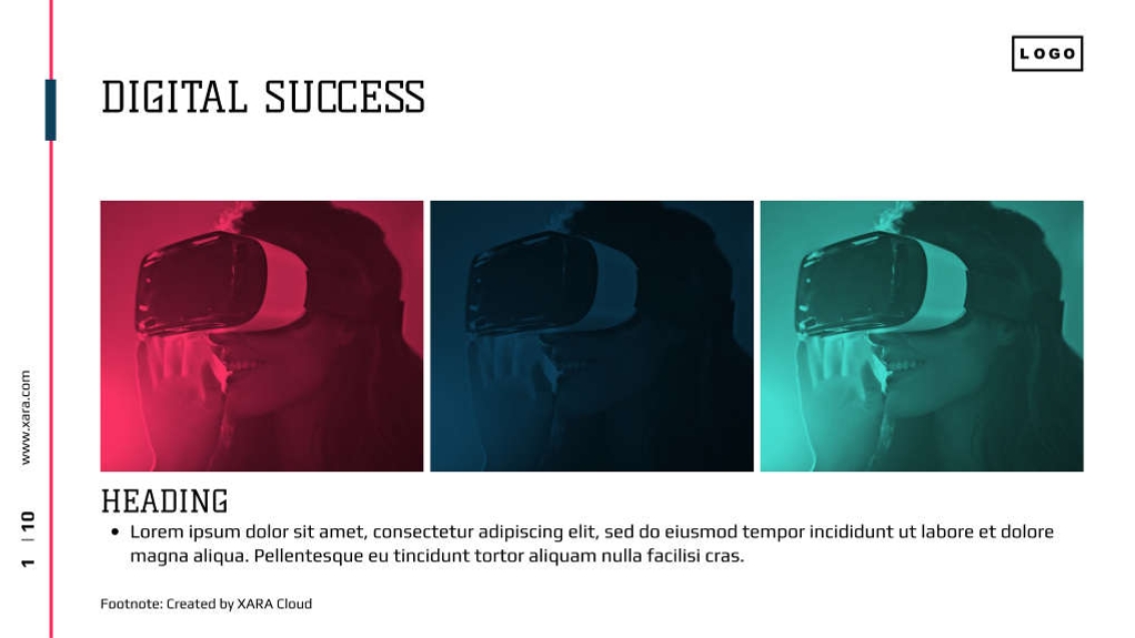Free presentation digital business template