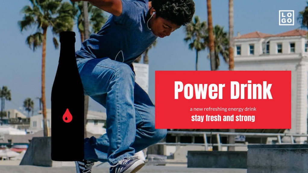 Free presentation energy drink template