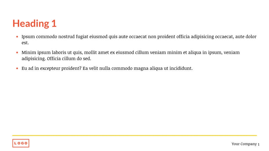 Free presentation enterprise template