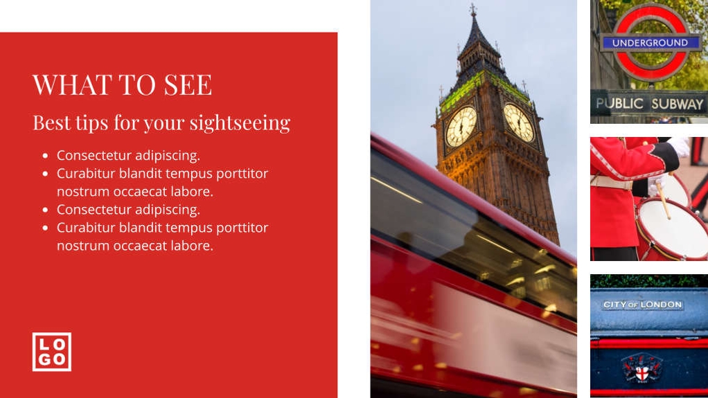 Free presentation explore london template