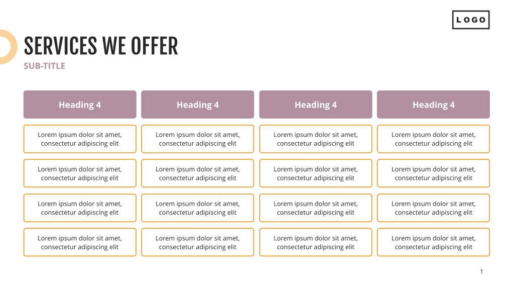 Free presentation financial pitch deck template