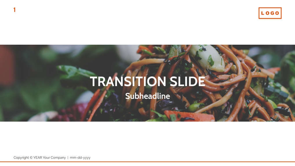 Free presentation food delivery service template