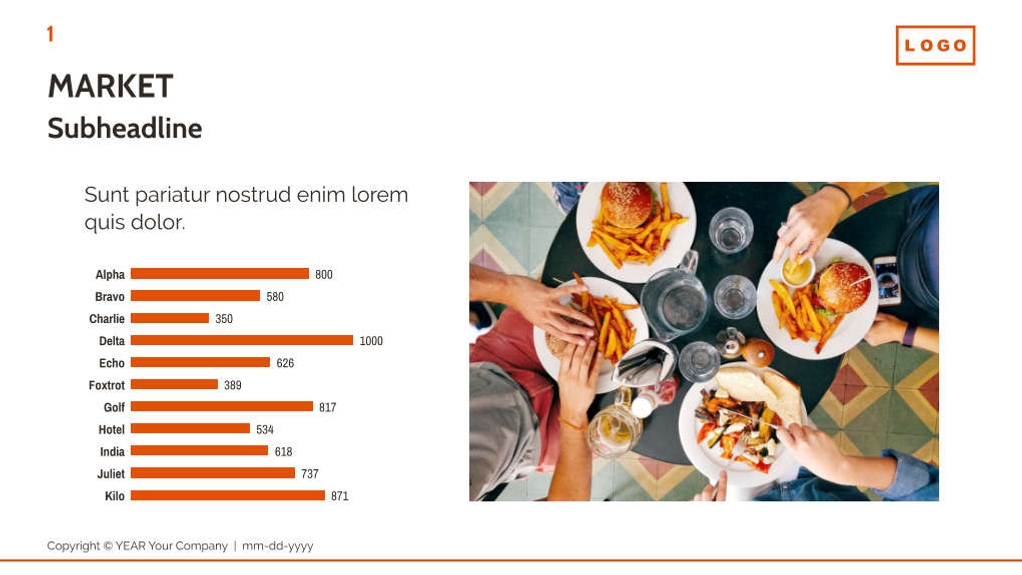 Free presentation food delivery service template