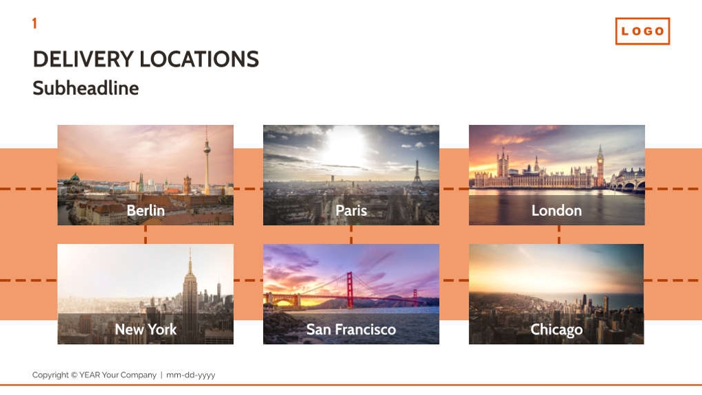 Free presentation food delivery service template