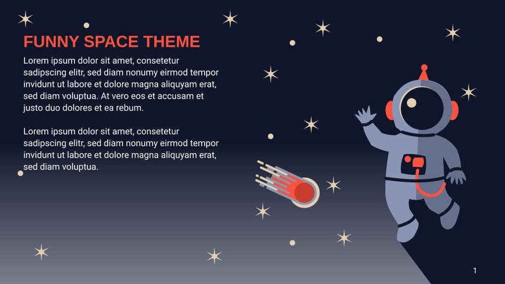 Free presentation galaxy template