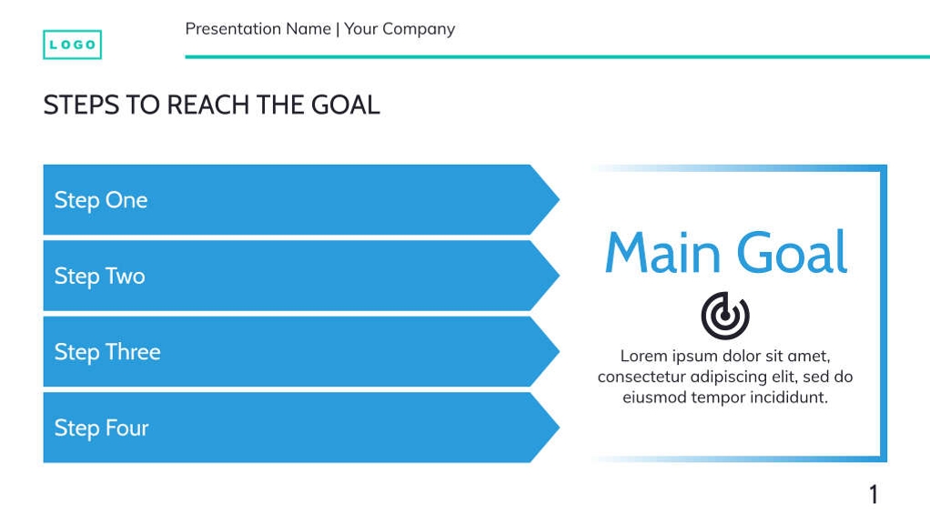 Free presentation goal setting template