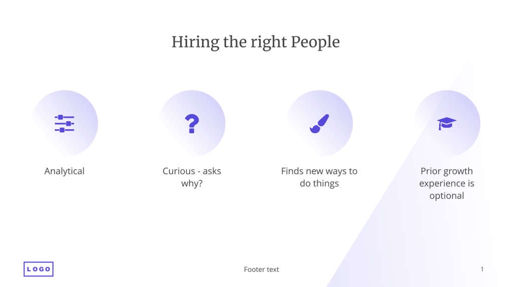 Free presentation growing company template