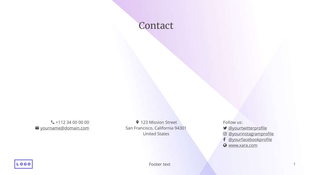 Free presentation growing company template