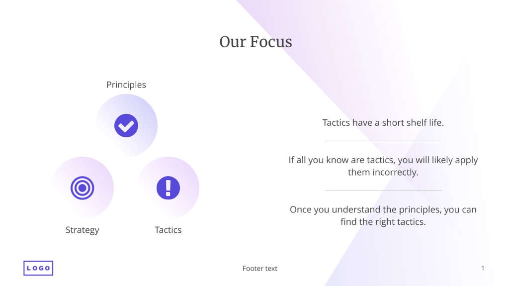 Free presentation growing company template