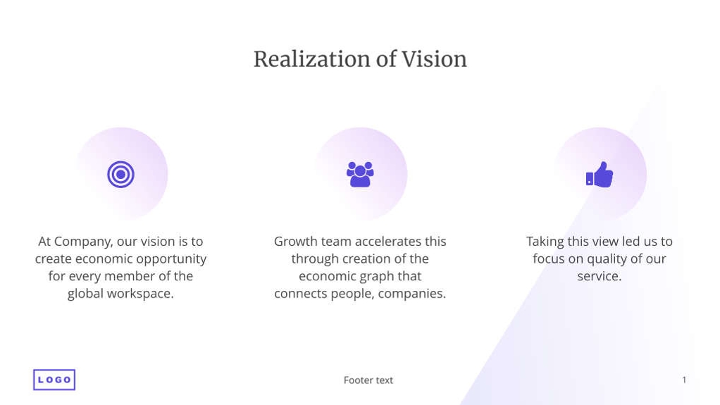 Free presentation growing company template