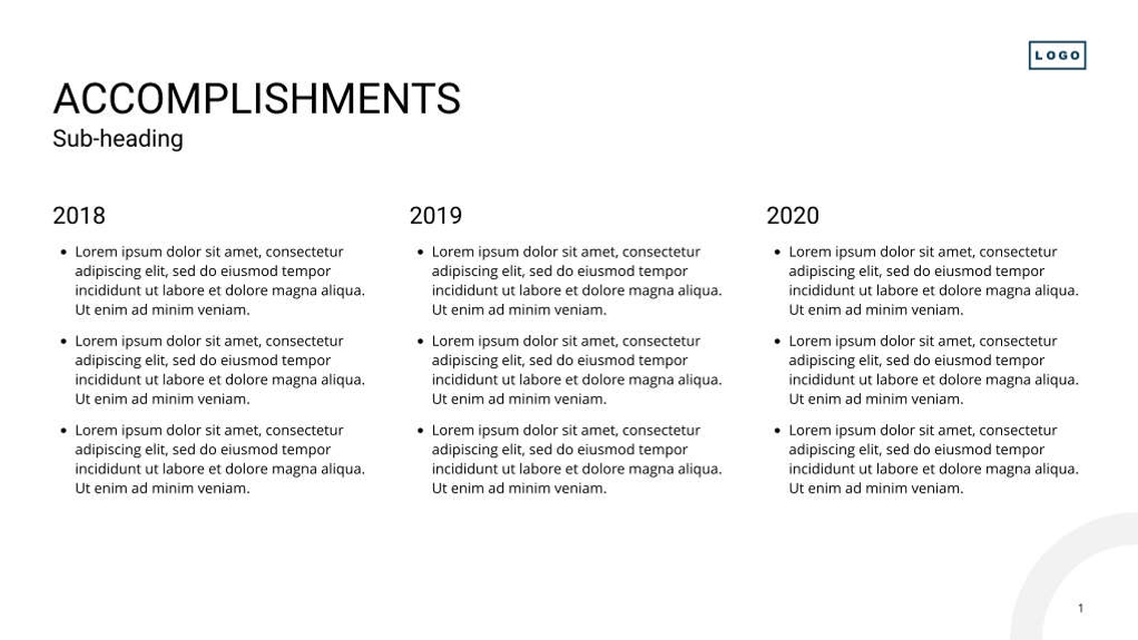 Free presentation investor pitch deck template